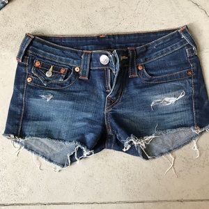 True Religion Jean Shorts Size 27